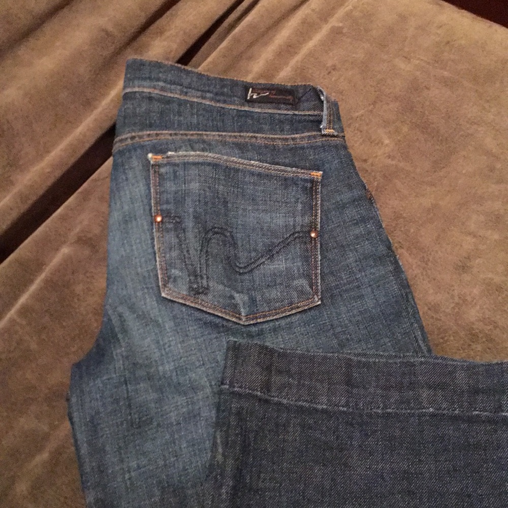 Citizen Jeans cropped Capri wide leg